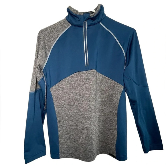 Obermeyer BAKER Popover Ski Boys Size XL Blue Gray 1/4 Zip Pullover Shirt KIDS - Picture 9 of 9
